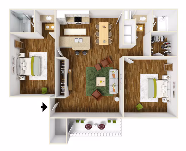 Unit 1077 1077 floor plan